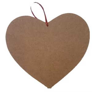 Genuine Heritage Wooden Decorative Blanks - Heart Plaque