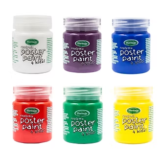 Genuine Heritage Kids Washout Poster Paint Set - Image 2