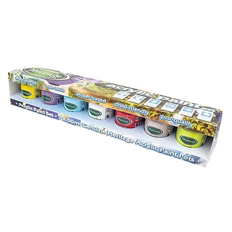 Genuine Heritage Sunflower Kit 7 Pot Acrylic Paint Set