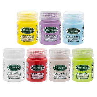Genuine Heritage Sunflower Kit 7 Pot Acrylic Paint Set - Image 2