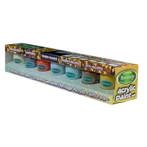 Genuine Heritage Autumn Kit 7 Pot Acrylic Paint Set